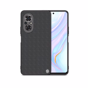 Nillkin Textured dėklas patvarus sustiprintas dėklas su gelio rėmu ir nailono nugarėle Honor 50 SE juodas