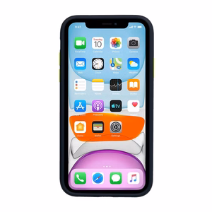 Vennus Color Button Bumper dėklas telefonui Samsung Galaxy A20S mėlynas
