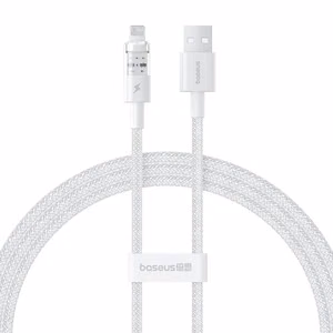 Baseus Gem Кабель USB — Lightning 2.4A быстрая зарядка 1 м белый