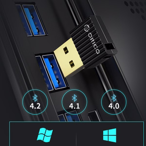 Adapteris Orico (BTA-53) Bluetooth 5.3 USB juodas