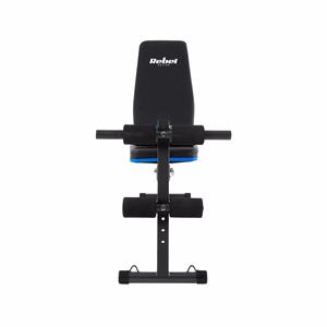 REBEL ACTIVE Inclined training bench with leg locks and elastic bands