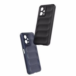 Magic Shield dėklas telefonui Xiaomi Redmi Note 12 5G / Poco X5 5G lankstus šarvuotas dėklas juoda