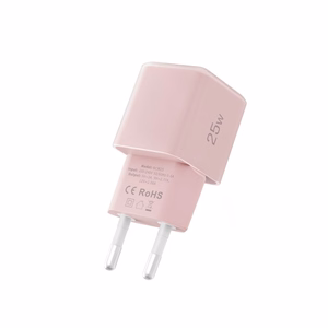 Tech-Protect NCM25 USB-C PD 25W sieninis įkroviklis - rožinis