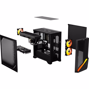 MSI stalinis kompiuteris AMD Ryzen 7 7800X3D 32 GB DDR5-SDRAM SSD 1 TB NVIDIA GeForce RTX 5070 Wi-Fi Bluetooth Windows 11 Home MPGINFZ3X3D7NVRR7-875EU (PC)