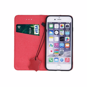 Genuine Leather Išmanusis Pro for iPhone 17 Pro Max 6,9" kaštoninė