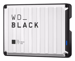WD Black P10 Game Drive 5TB žaidimų išorinis diskas, baltas
