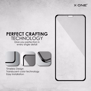 X-ONE Pilnas Dangtis Itin Stiprus Matinis - iPhone 11 Pro Max (pilnas klijavimas) grūdintas stiklas 9H