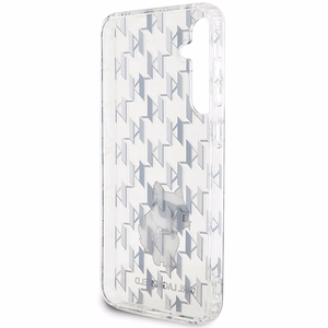 Karl Lagerfeld KLHCS23FEHNCMKLT S23 FE S711 skaidrus kietas dėklas monograma Choupette