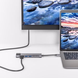 USB-C hub with HDMI, 2 x USB 3.0, 2 x USB-C and RJ45 ports