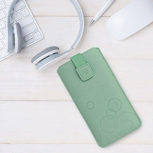 WONDER Deko Pouch Case (Size XL) for Iphone 15/15 Pro/Iphone 16/16 Pro/Samsung S24/S24 Plus/S25/S25 Plus/A53/A55 5G green