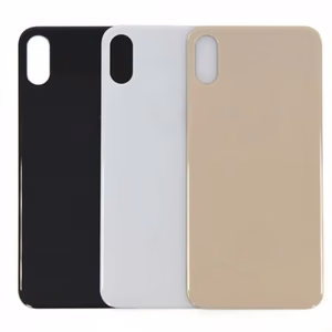 Galinis dangtelis suderinamas su iPhone XS / auksinis / (versija su didesne kameros skyle) / OEM