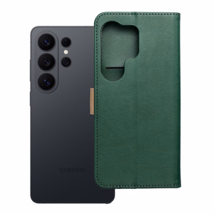 Зелёный чехол-книжка Split Book с золотистыми вставками для Motorola G57 POWER