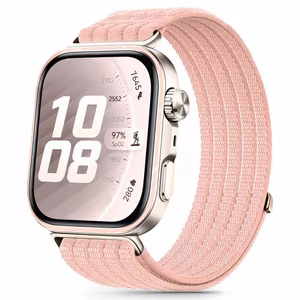Tech-Protect nailoninis dirželis Huawei Watch Fit 3 / 4 / 4 Pro / 5 / 5 Pro - rožinis