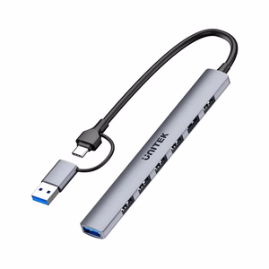 Unitek H1209AGY01 USB-A 5Gbps 7-in-1 šakotuvas