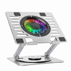 Wozinsky WDCX-X16-AS CoolBase RGB 360° Охлаждающая Подставка для Ноутбука и Планшета - Серебристый