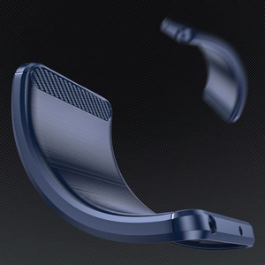 Carbon dėklas telefonui iPhone 16 silikoninis dėklas - mėlynas