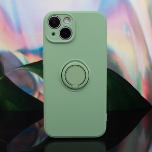 Dėklas telefonui su pirštų laikikliu Xiaomi Redmi Note 13 5G (global) žalias