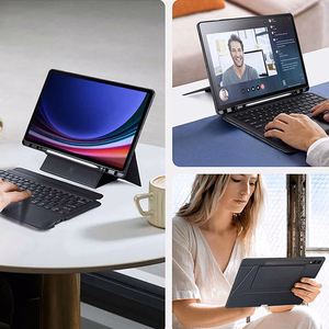 Dėklas su klaviatūra Dux Ducis DK Samsung X820 Tab S10 Plus/X810/816 Tab S9 Plus/X610/X616 Tab S9 FE Plus juodas