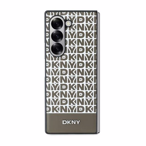 DKNY Repeat Pattern Bottom Stripe Чехол для Samsung Galaxy Z Fold 6 - коричневый