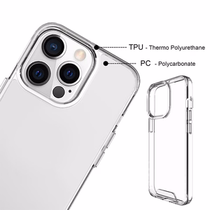 Hybrid Crystal dėklas telefonui Oppo A79 5G skaidrus
