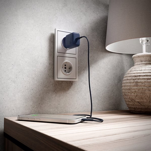 Кабель Puro ICON USB-C — USB-C 1.5м тёмно-синий