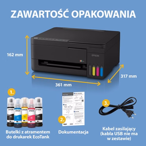 Epson EcoTank L3351 – цветное струйное МФУ, A4, Wi-Fi, чёрный