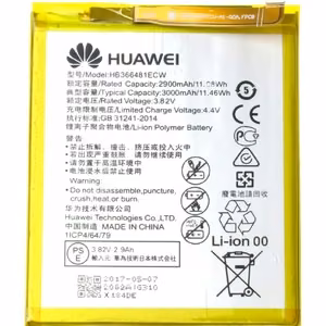 Аккумулятор Оригинал Huawei P9/P9 Lite/P10 Lite/P20 Lite/P8 Lite 2017/P smart/Honor 8/Honor 5c/Honor 7 Lite/Y6 2018/Y7 2018 3000mAh HB366481ECW (сервисная упаковка)