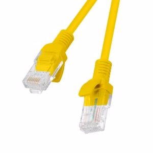 Lanberg Patchcord RJ45, Kat. 5e, UTP, 1 m, geltonos spalvos