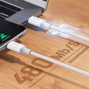 Ugreen US264 60518 USB-C — USB-C PD QC AFC Кабель 1м — белый