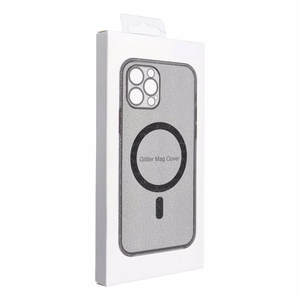 Magnetinis juodas dėklas telefonui CLEAR MAG COVER suderinamas su MagSafe, skirtas SAMSUNG S26 Edge