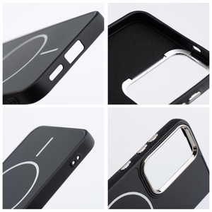 Case for Samsung A07 / A08 Frame Mag Cover compatible with MagSafe black