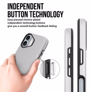 Dėklas Perfectionists Triangle Mag Case Apple iPhone 11 sidabrinis