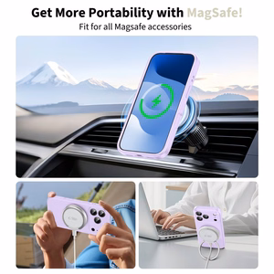 Tech-Protect Silikoninis Magnetinis dėklas telefonui iPhone 17 Pro Max - Violetinė