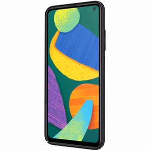 Nillkin Super Frosted Shield dėklas, skirtas Samsung Galaxy F52 5G, juodas
