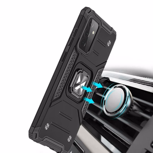 Wozinsky Ring Armor Case с подставкой прочный защищённый чехол для Samsung Galaxy A72 4G розовый