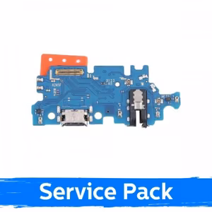 Įkrovimo jungtis, suderinama su Samsung A245 A24 4G, su plokštele / Plata (Service Pack)