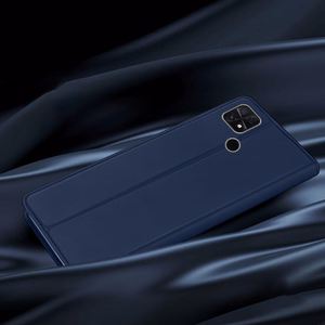 Dux Ducis Skin Pro dėklas telefonui Oppo Reno 8 su atverčiamu dangteliu, kortelių pinigine ir stovu, juodas