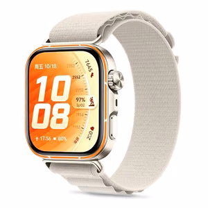 Tech-Protect Nylon Pro dirželis, skirtas „Huawei Watch Fit 3 / 4 / 4 Pro / 5 / 5 Pro“ – smėlio spalvos