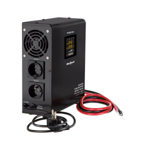 Rebel POWER-500 wall-mounted emergency power supply, pure sine wave inverter with charging, 12 V / 230 V, 500 VA / 300 W
