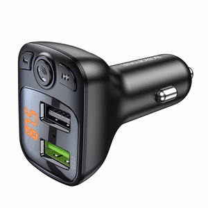 Borofone BC41 Bluetooth MP3 grotuvas / FM moduliatorius (hands free, microSD, QC3.0 USB-A, USB-A 5V/1A)
