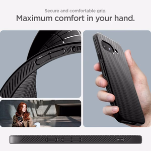 Spigen Liquid Air dėklas telefonui Google Pixel 9A - matinė juoda