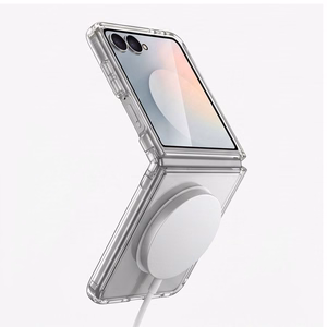 Tech-Protect FlexAir Hybrid MagSafe dėklas, skirtas Samsung Galaxy Z Flip 8 – spalva: skaidri