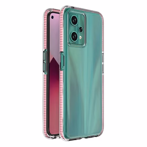 Spring dėklas Realme 9 Pro silikoninis dangtelis su rėmeliu šviesiai rožinis