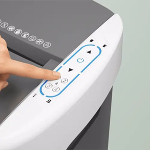 Leitz 80410000 IQ Optimax AutoFeed 300 paper shredder, P5, 300 sheets, 25-litre waste bin