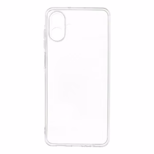 Dėklas, skirtas Samsung A07 / A08 skaidrus dėklas 2 mm (kameros apsauga) (spalva: skaidri)