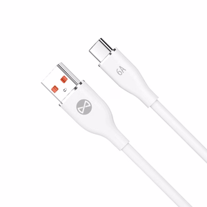 "Forever" kabelis USB - USB-C 1,0 m 6A baltas