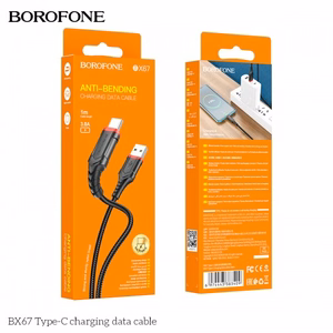 Кабель USB Hoco "BX67" чёрный "Type-C" 100cm