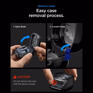Spigen Ultra Hybrid Zero One dėklas skirtas Samsung Galaxy Buds 4 / 4 Pro - juodas