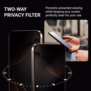 Crong Privacy 3D Armor Glass tempered privacy-screen protector for iPhone Air