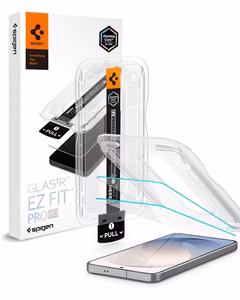 Spigen Glas.tR EZ Fit Pro AC 2 vnt. grūdintų stiklų rinkinys, skirtas Samsung Galaxy S26 FE